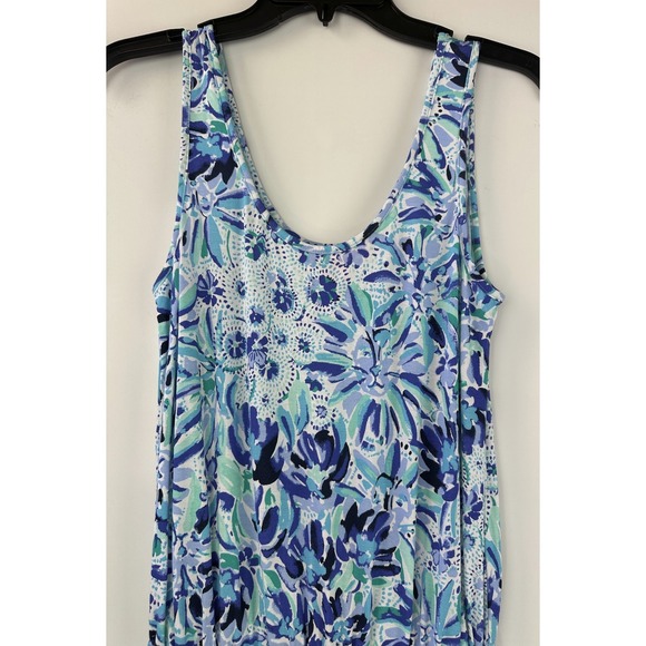 Lilly Pulitzer Jarrett Romper Iris Blue W/ Tassels Beach Vacation Resort Size XS - Picture 3 of 13